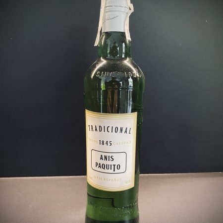 Botella de cristal verde