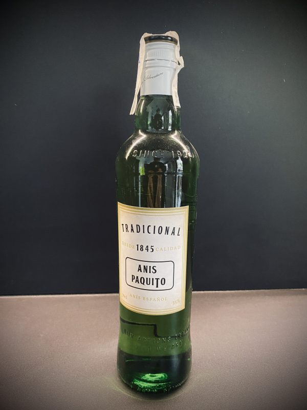 Botella de cristal verde